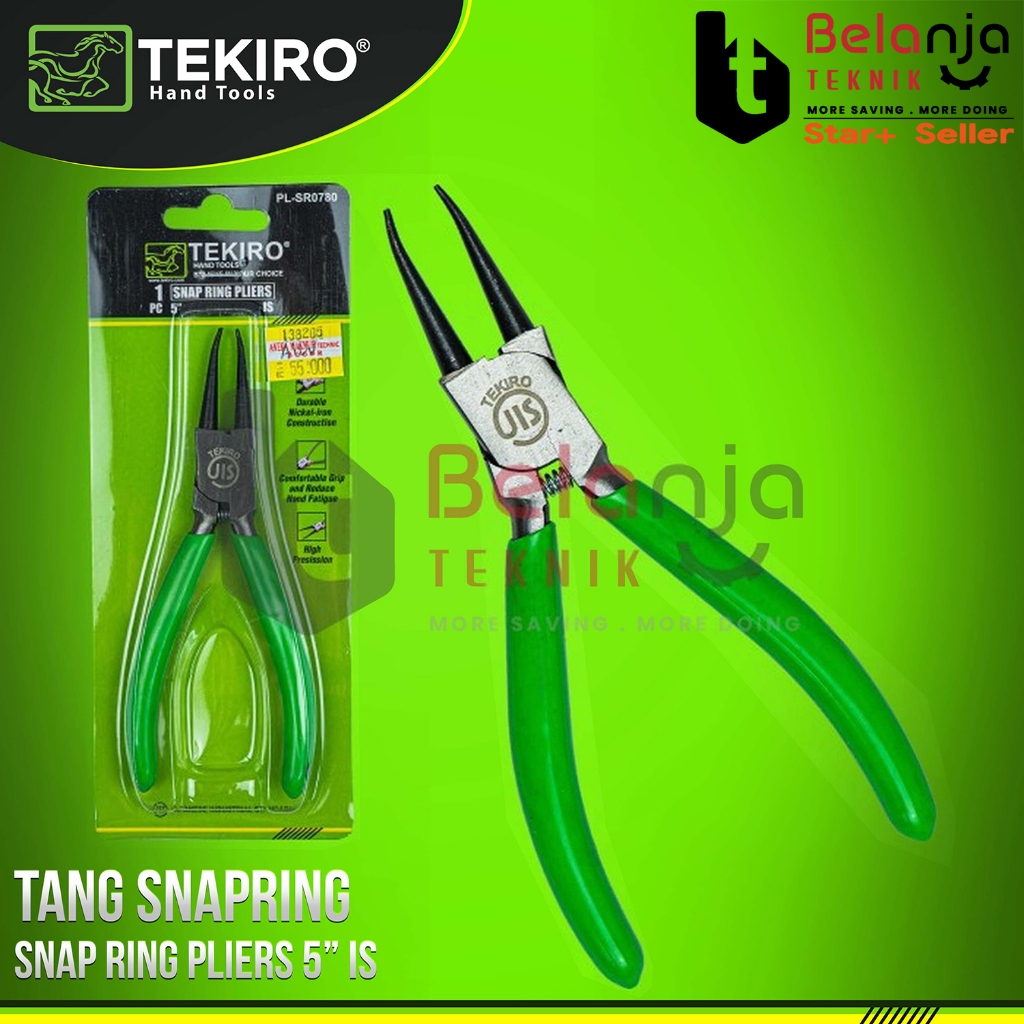 Tekiro Snap Ring คีม 5 "ตรง Cap Snap Ring คีม 5 นิ้ว 5 IN