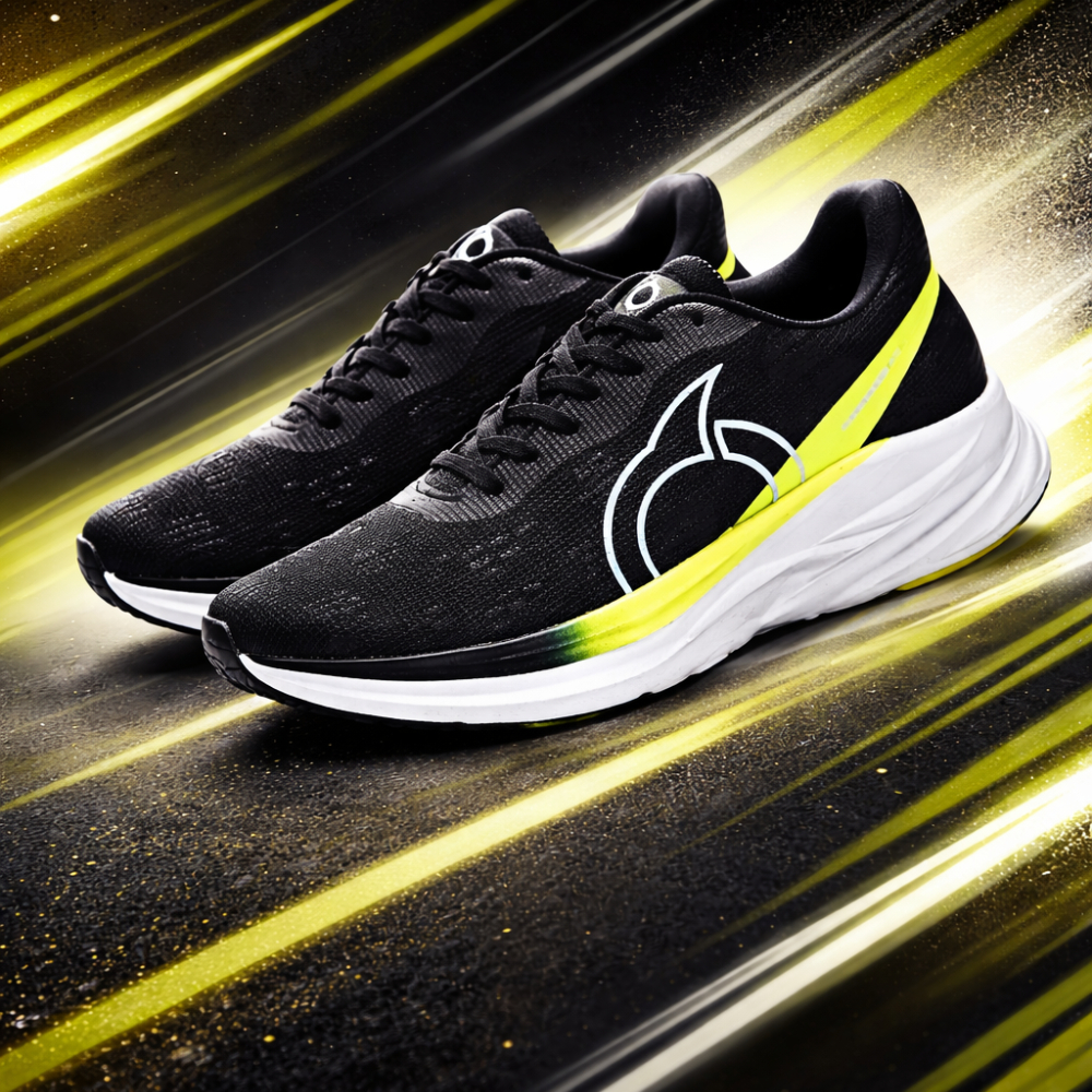 MARATHON TRAINING RUNING รองเท้าสําหรับผู้ชายและผู้หญิงสีขาวสีส้มสีเขียวสีฟ้าสีดําสีเหลือง