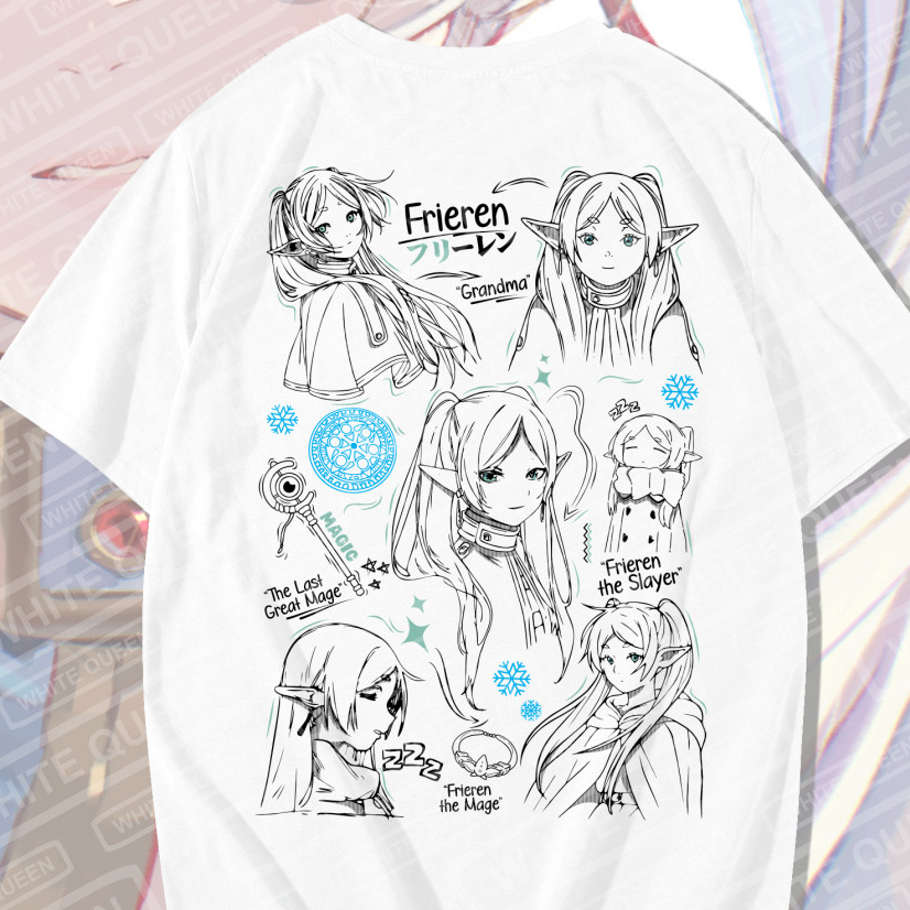 เสื้อยืด SOUSOU NO FRIEREN - เสื้อยืด DISTRO ของผู้ชายและผู้หญิง ANIME & GAME FRIEREN: BEYOND JOURNE