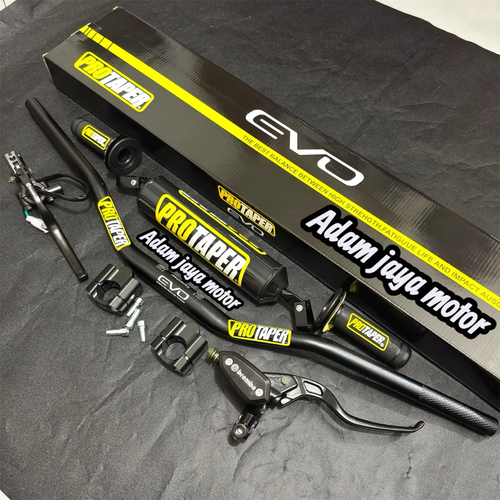 แพ็คเกจ 4in1 Protaper Fatbar evo แฮนด์ต่ํา + ดรัมเบรกวงรี + โฟมไขว้ + ปลอกแฮนด์ Protaper / KLX CRF WR VIXION NMAX ETC.