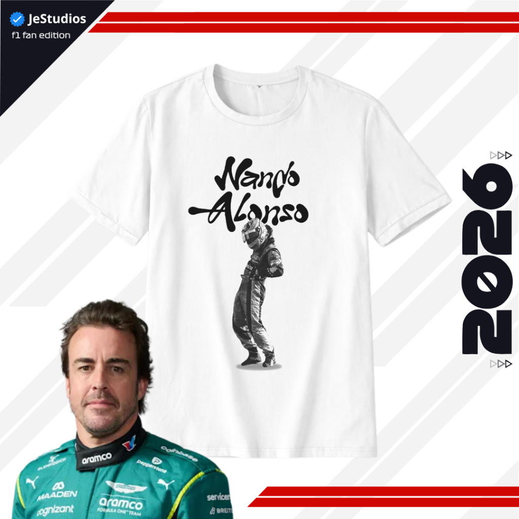 F1 เสื้อยืด Fernando Alonso Back Pain Formula 1