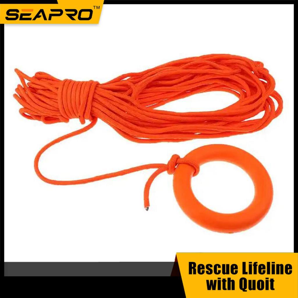Water Floating Rescue Quoit Buoyant Bracelet สําหรับ Lifeboat Liferaft - Rope & Case