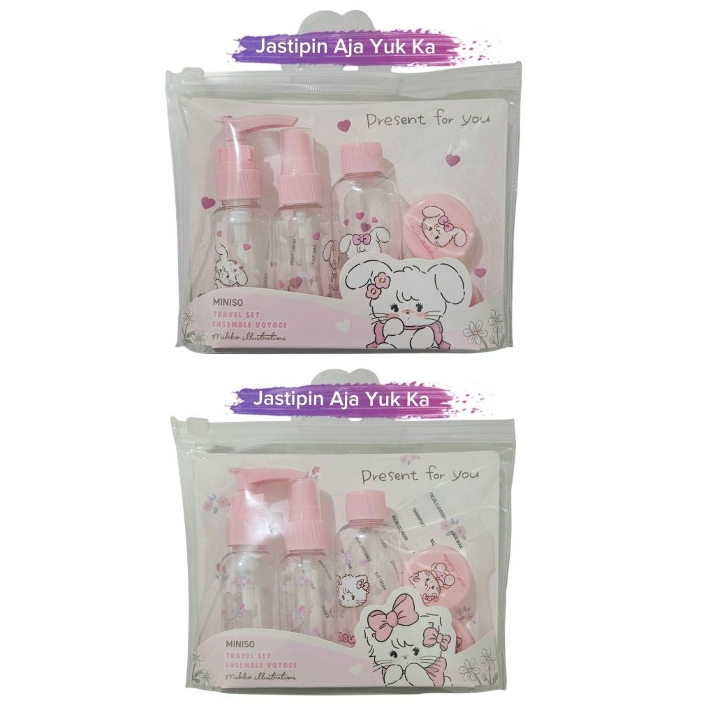 [READY] MINISO Travel Kit - ชุดขวดเดินทาง Mekko Collection 5 ชิ้น