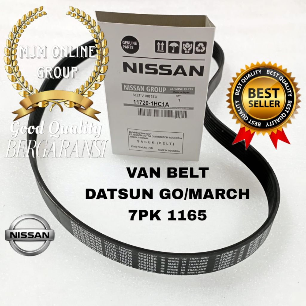 เข็มขัดแวน เข็มขัดพัดลม เข็มขัดพัดลม Datsun Go March 7pk 1165 Ori