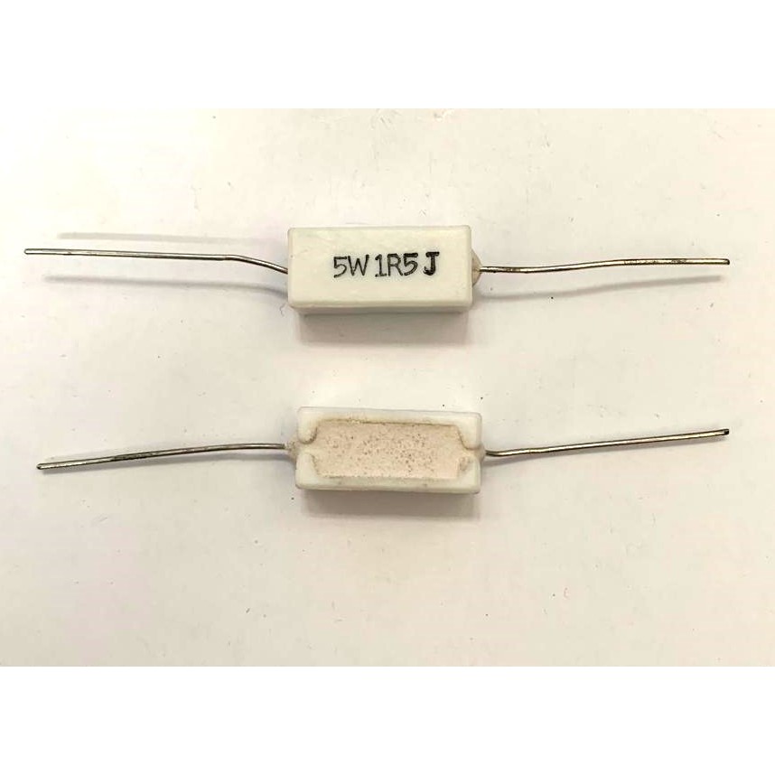 5W 1.5Ohm 1.5 Ohm Ceramic Lime Resistor - ราคาต่อ 1 ชิ้น
