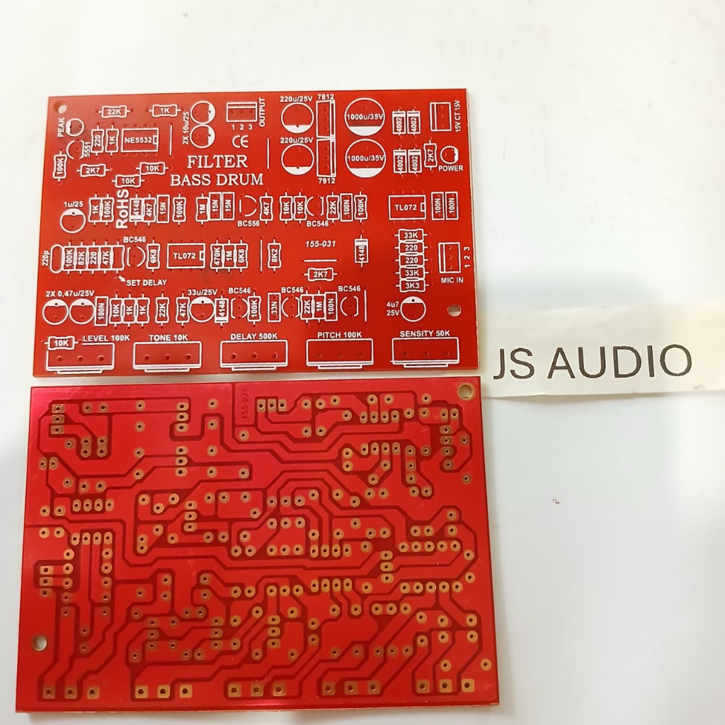 MERAH PCB FILTER BASS DRUM/RED HYDRAULIC PCB PERTINAK
