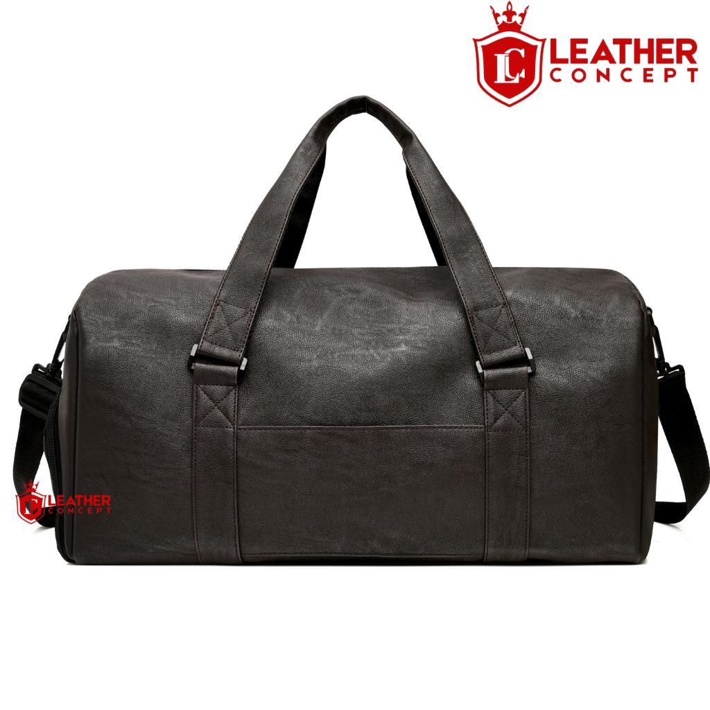 Leather Concept ZORRO Leather Gym Bag Mens Leather Travel Bag Mens Sports Bag