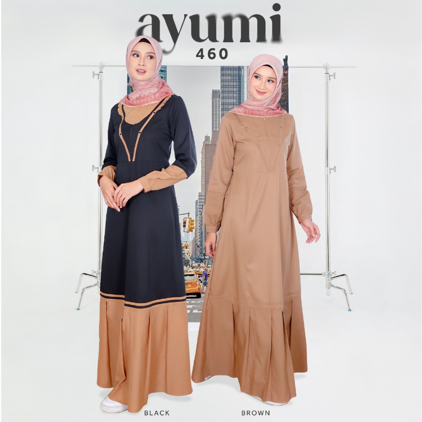 AYUMI 460 BLACK/ AYUMI 460 BROWN, THE LATEST DAILY GAMIS (ETHICA RUMAH FAIQA)