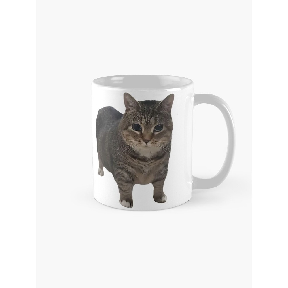 แก้วกาแฟสติ๊กเกอร์ Spinning Cat Meme