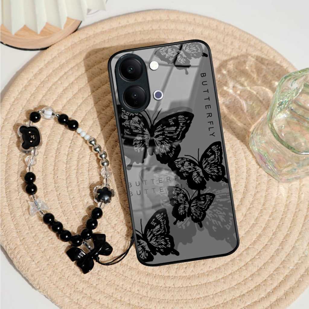GANTUNGANล่าสุดGlossy Glass Softcase + สายVivo Y05 [HBK02] เคสVivo Y05 - เคสVivo Y05 - ปลอกโทรศัพท์ม
