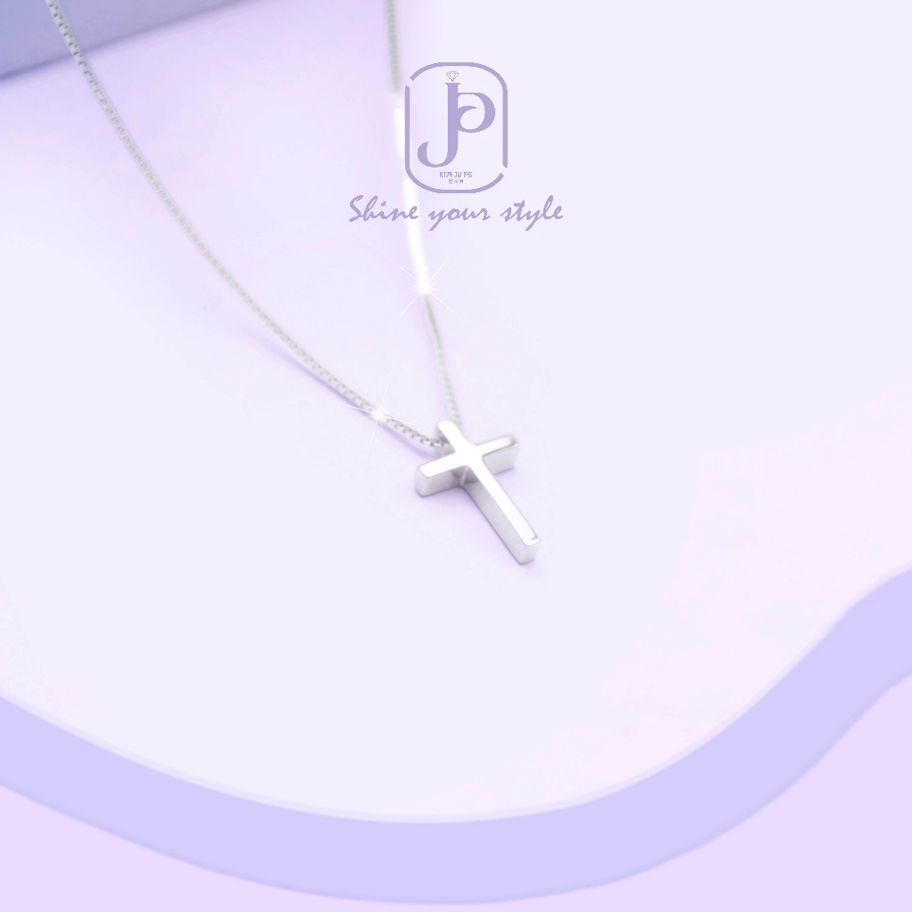 Kimupe - สร้อยคอผู้หญิง Silver925 Cross Simple Gold Kls61