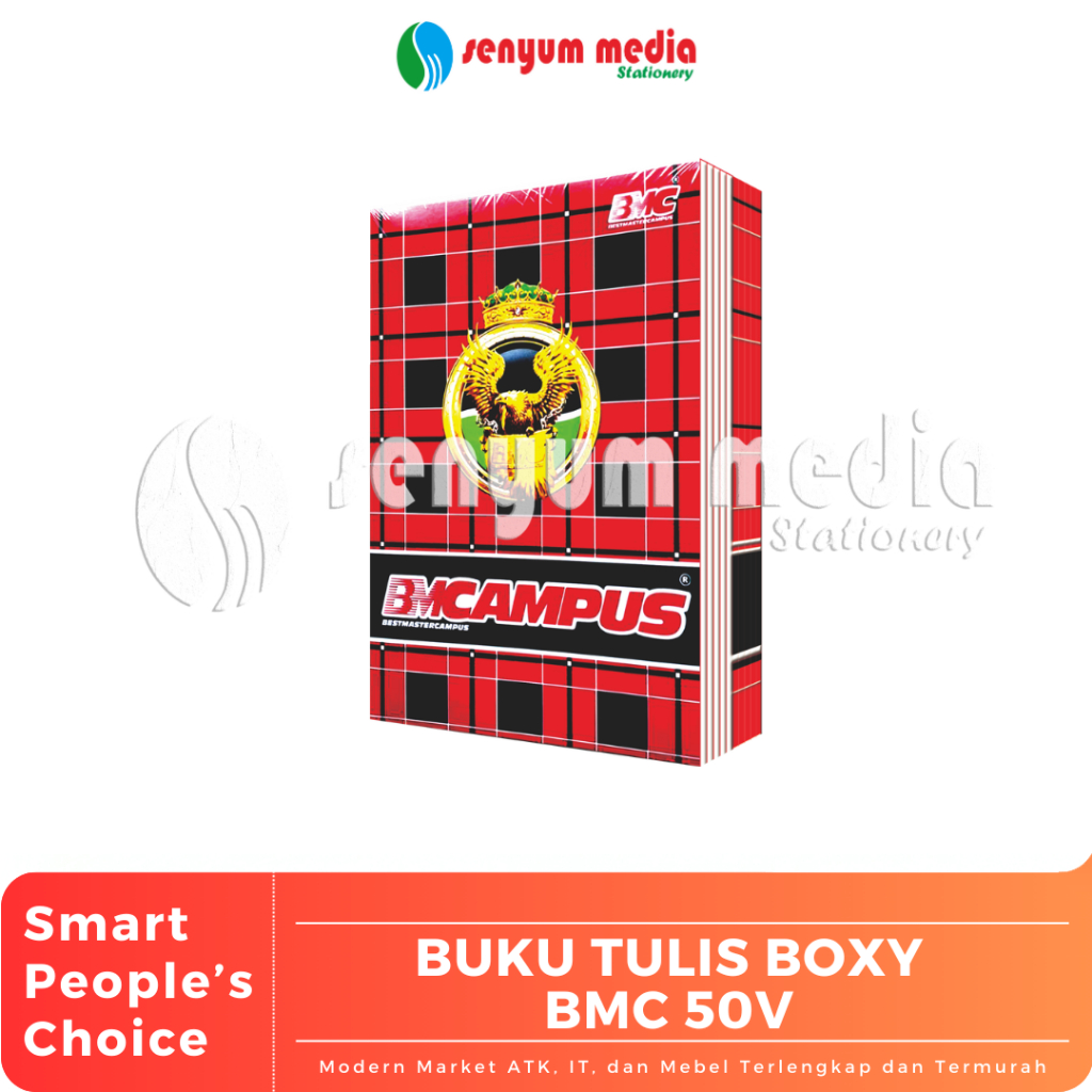 BMC - BMC Campus Boxy Notebook 50 แผ่น (1 แพ็ค มี 10 เล่ม) (S:PAK)