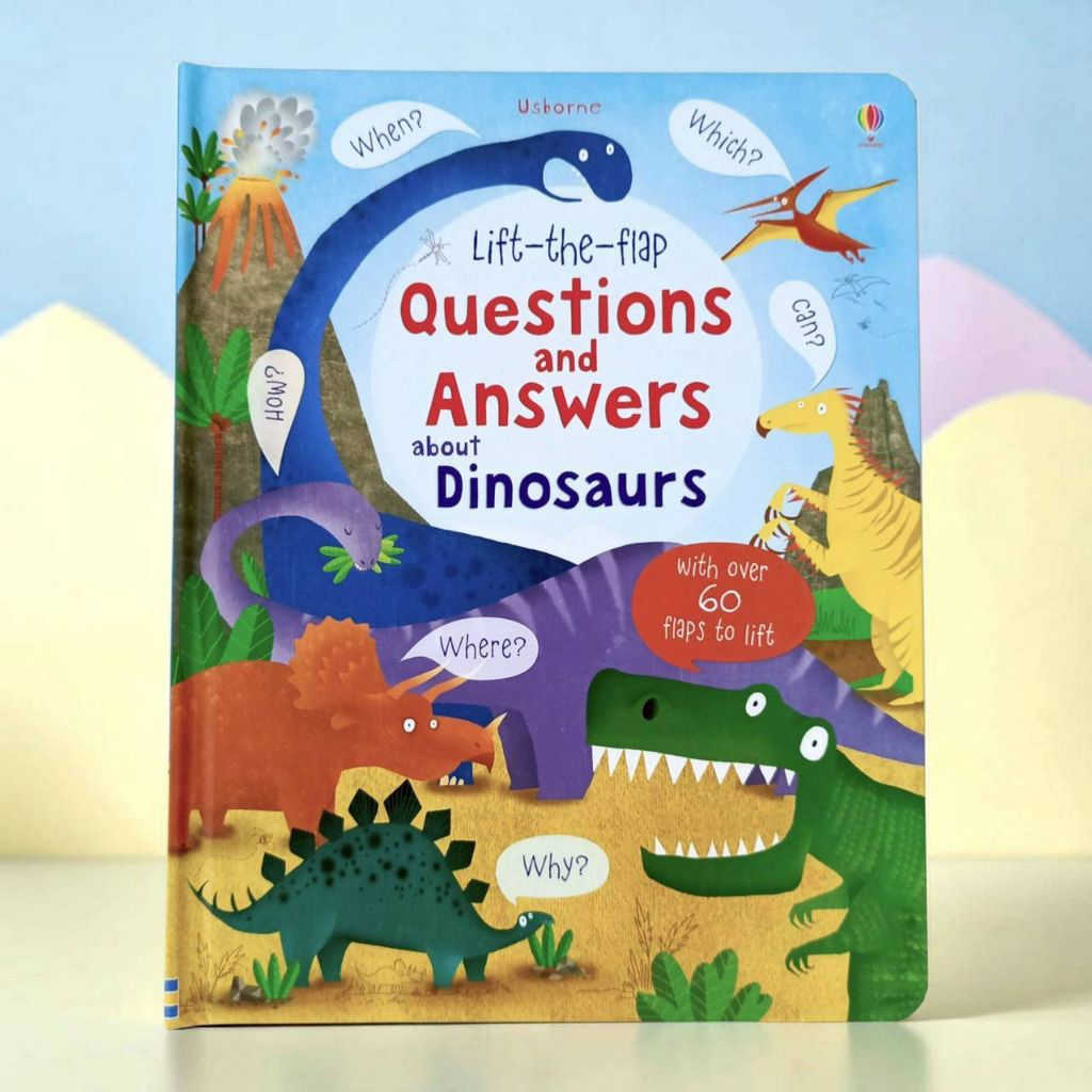 Usborne Lift-the-flap Questions และคําตอบเกี่ยวกับไดโนเสาร์