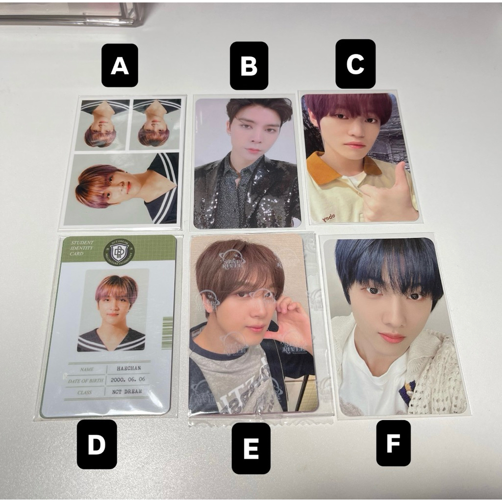 [READ DESCRIPTION] wts photocard haechan johnny chenle jisung nct dream 127