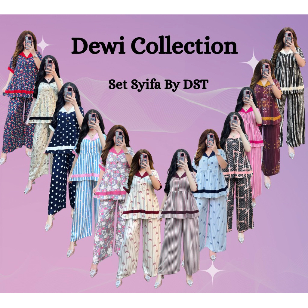 KATUN Syifa by DST Set / Pajama Set / ชุดนอนผ้าคอตตอนเย็น