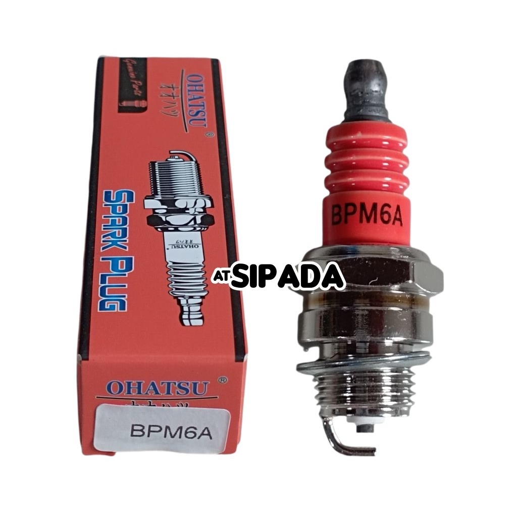 MESIN Sparkplug BPM6A หัวเทียนสําหรับเครื่องยนต์ 2 จังหวะ ยี่ห้อ ohatsu