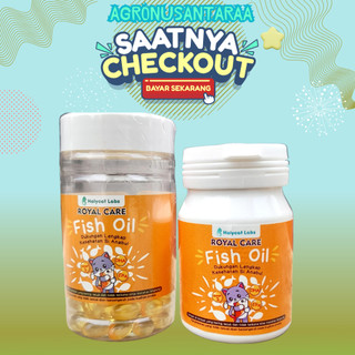 ROYAL CARE FISH OIL 50 & 100 CAPS - Minyak Ikan Premium Untuk Kucing Dan Anjing.