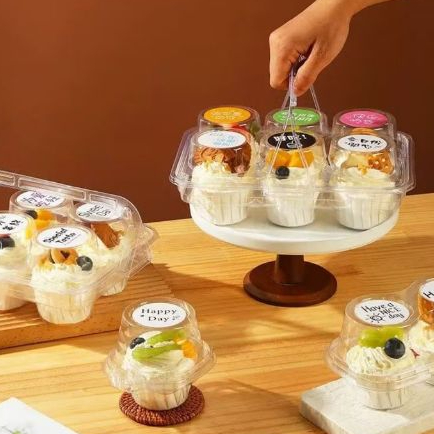 ANYA FLORIST - กล่อง MICA พร้อมถ้วย, HANDLE TRAY, MUFFIN BOLU MINI CAKE