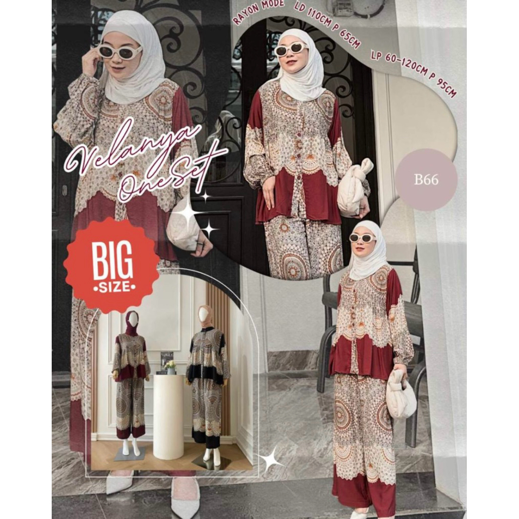 B66 VELANYA ONESET RAYON ETHNIC