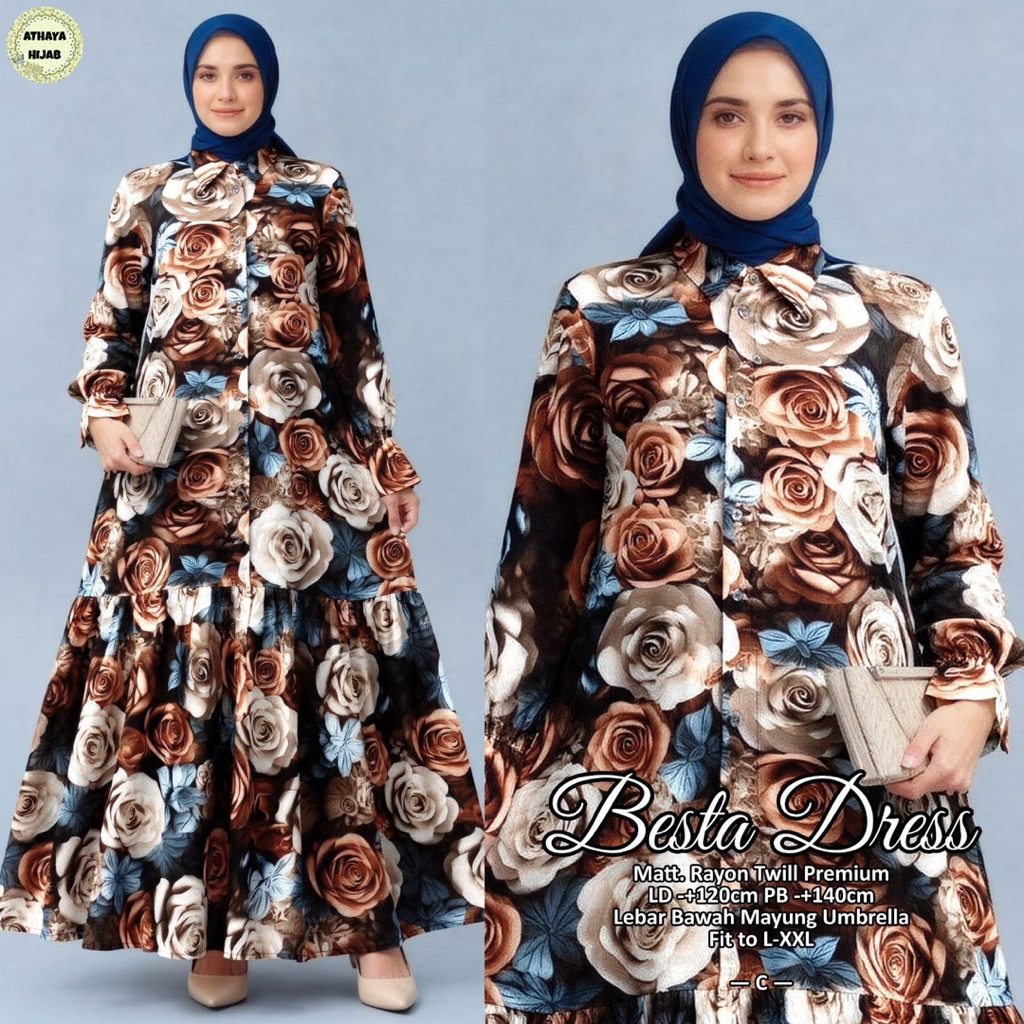 Besta Dress ผ้าเรยอน Twill Premium by Athaya