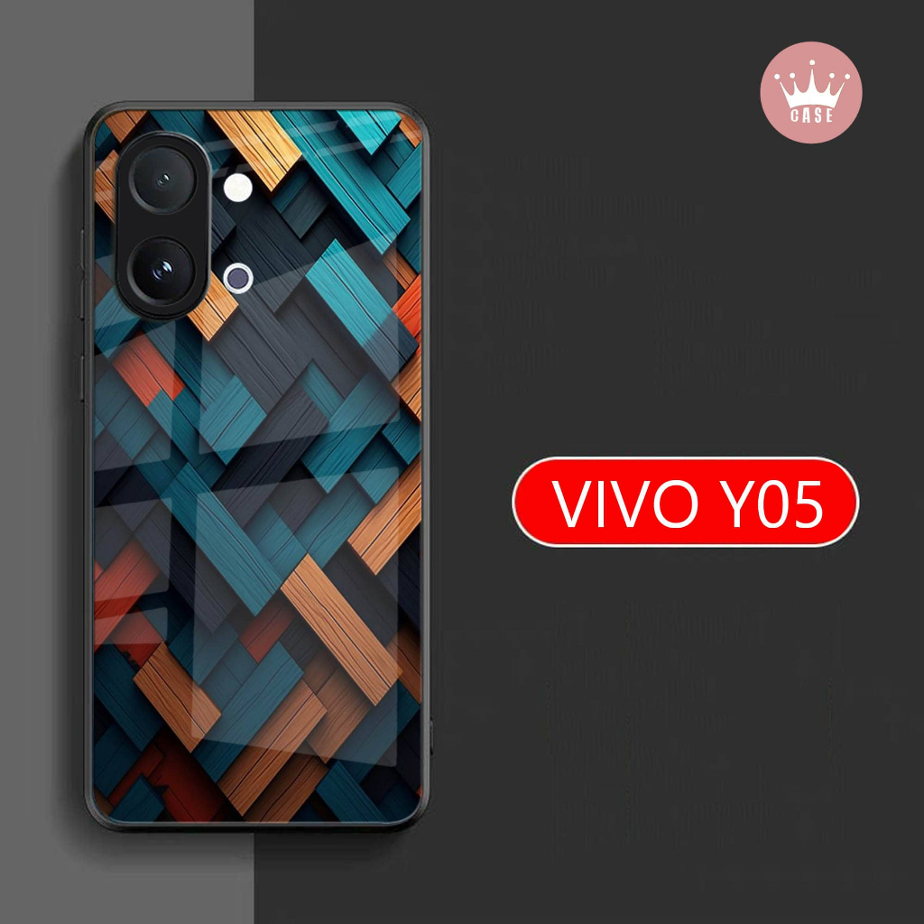 VIVO Y05 Glass Softcase - เคสโทรศัพท์มือถือ - VIVO Y05 -S06-