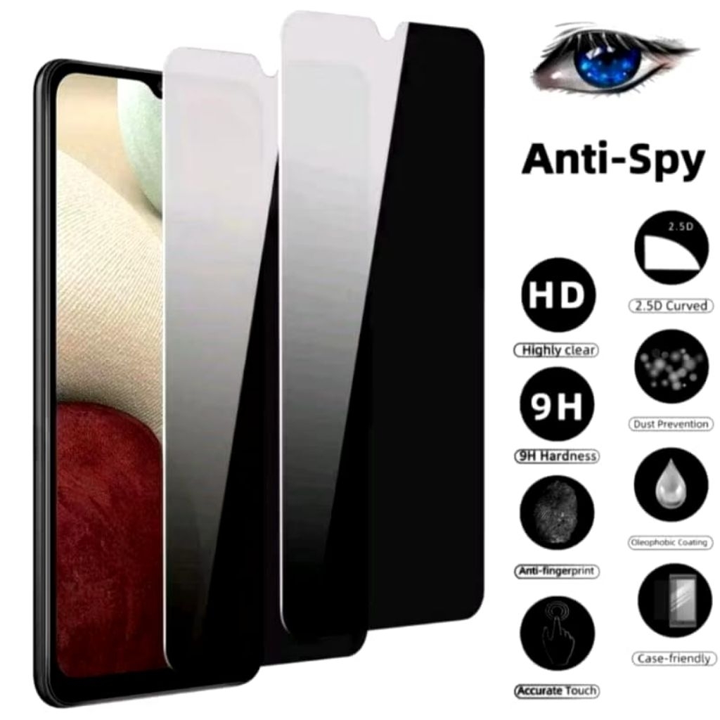 LAYAR กระจกนิรภัยแบบเต็มหน้าจอ Anti Spy Oppo A3X Oppo A3 Pro Oppo A5/A5 Pro/A5X Oppo F25 Pro