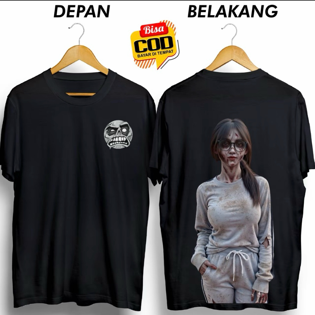 เสื้อยืด DISTRO สําหรับผู้ชาย GHOST, GIRL, BEAUTIFUL, LIGHT GLASSES