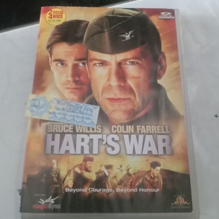 VCD Original HARTS WAR feat BRUCE WILLIS ข้อความอินโดนีเซีย