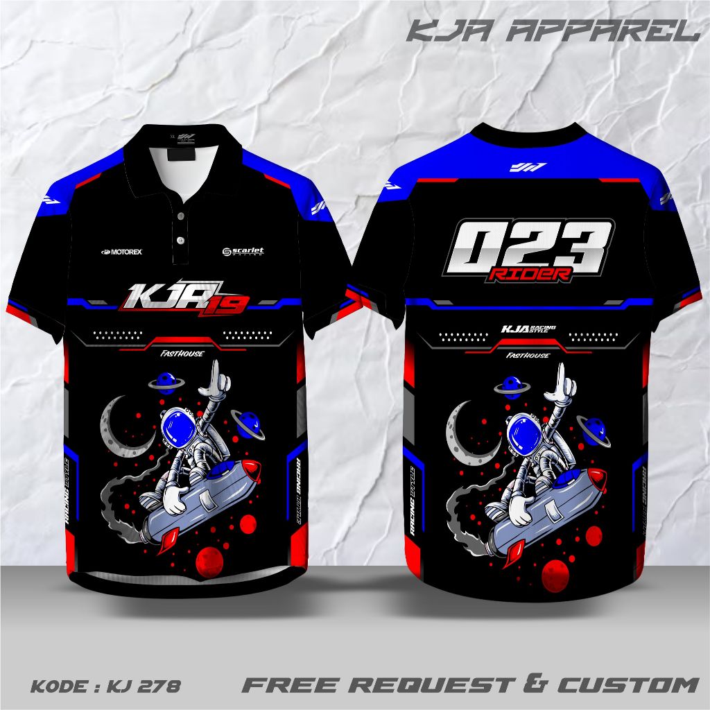CUSTOM RACING JERSEY, REQUEST POLO COLLAR BUTTON V-NECK COLLAR O-NECK COLLAR, UNIT เสื้อยืด, FULLPRI