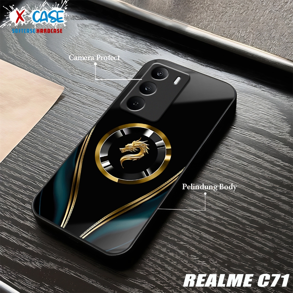 HP REALME C71 Softcase REALME C71 เคสเคลือบเงาปลอกกระจกเงาตัวป้องกันโทรศัพท์อุปกรณ์เสริมโทรศัพท์