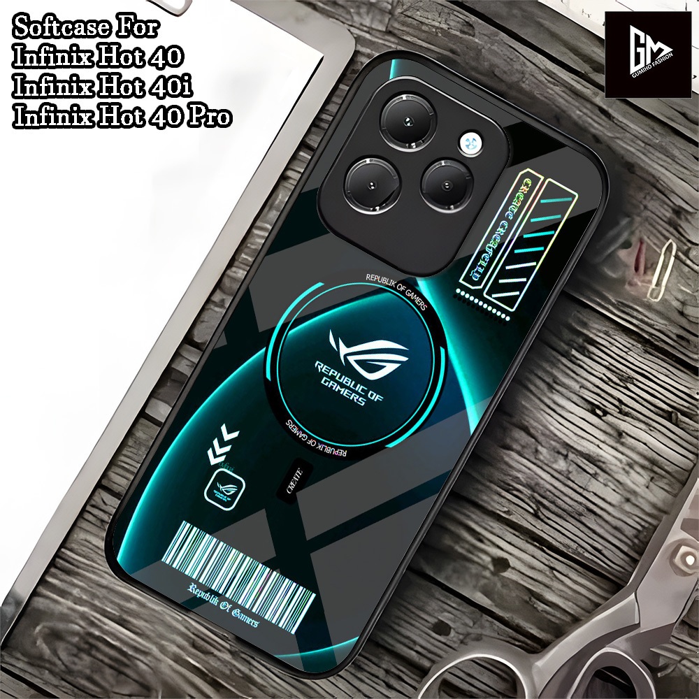 ( 004 ) Softcase Glass Kaca Infinix Hot 40 Infinix Hot 40 Pro Infinix Hot 40i ล่าสุด 2024 Case Infin