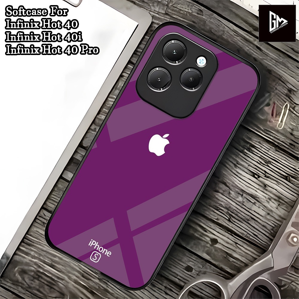 ( 0012) Softcase Glass Kaca Infinix Hot 40 Infinix Hot 40 Pro Infinix Hot 40i ล่าสุด 2024 Case Infin