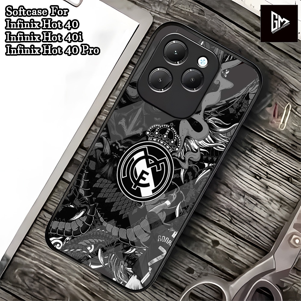 ( 0025 ) Softcase Glass Kaca Infinix Hot 40 Infinix Hot 40 Pro Infinix Hot 40i ล่าสุด 2024 Case Infi