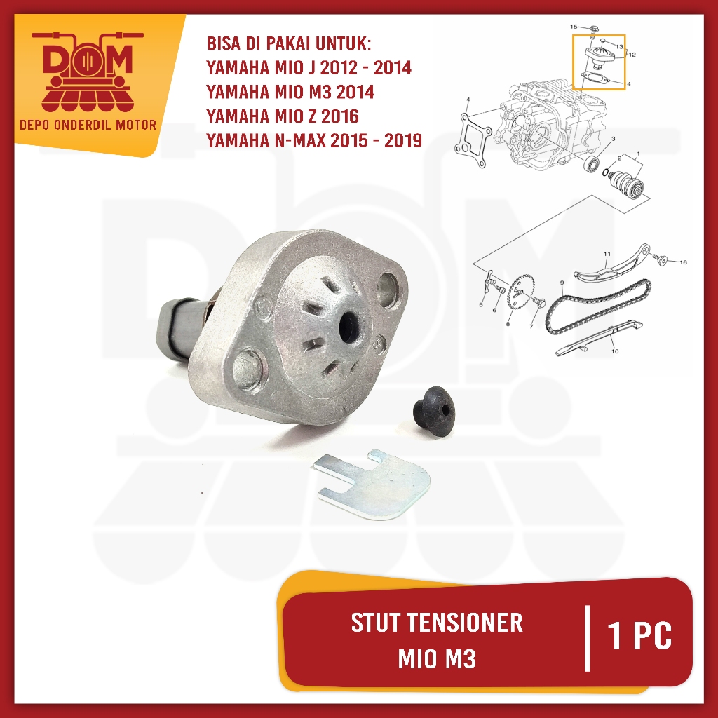 Stut Tensioner Mio M3 (KAGAYAKU) การตั้งค่าโซ่สตั๊ด Timing Yamaha Matic N Max Mio J