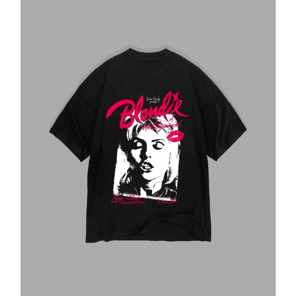 Blondie - เสื้อยืด Live At Hollywood