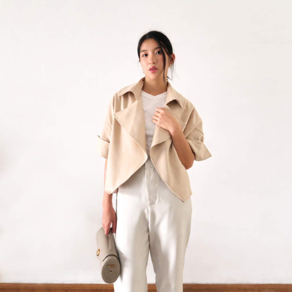 Nayara Plain Zanias Blazer Top แฟชั่นผู้หญิง