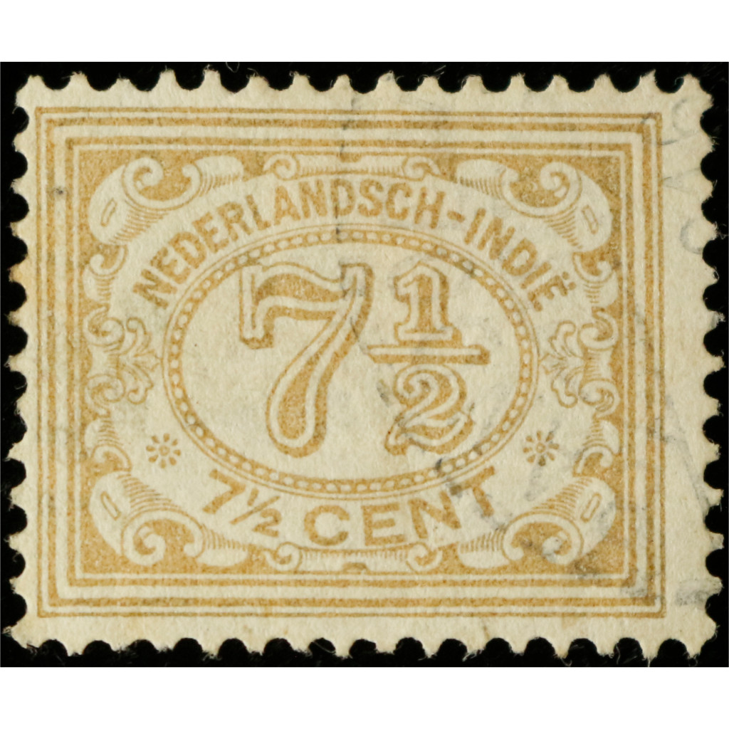 Dutch Hendia Stamp 1902 Central Numeric 7-10 Cent
