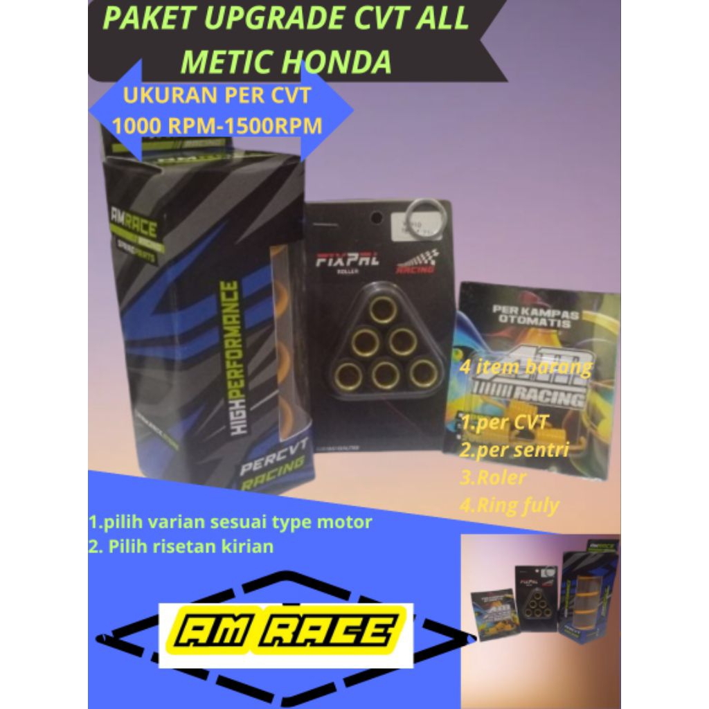 CVT KIRIAN PACKAGE BEAT CARBON SCOOPY CARBON SPACI CARBON CENTRI 1500 RPM ROLER 9 GRAM