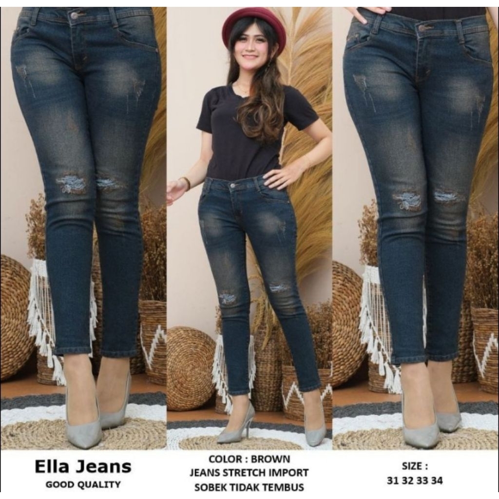 RINTA FRONT LINE SNOW JEANS 7/9 BONE // SERENA JEANS -