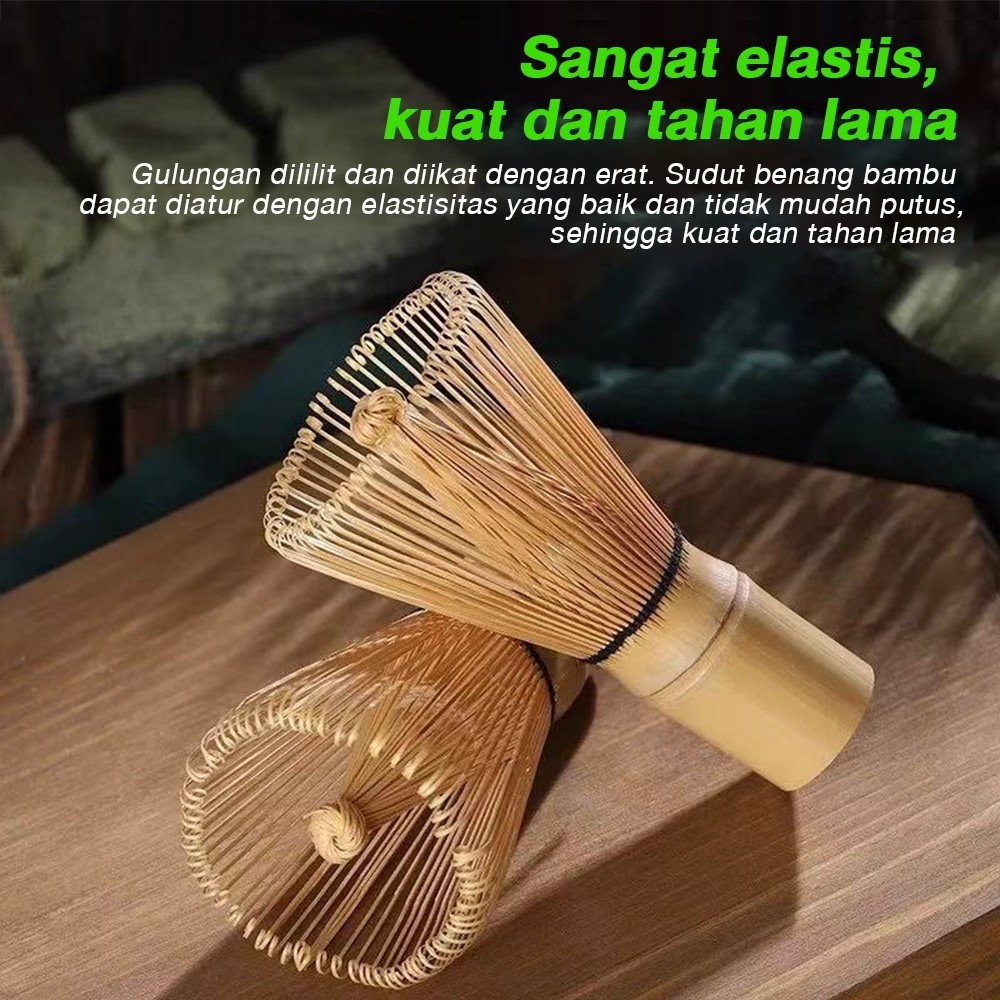 รุ่นใหม่ล่าสุด 2026 Chasen Bamboo 120/100/80 Prongs Whisk / Bamboo Matcha Whisk Tea Tools / Bamboo M