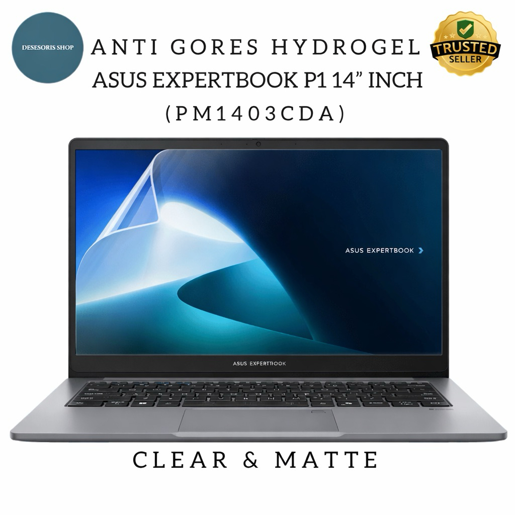 ป้องกันรอยขีดข่วน Asus ExpertBook P1 PM1403 ฟิล์มกันรอยหน้าจอ Hydrogel สําหรับแล็ปท็อป Asus 14 ชิ้น