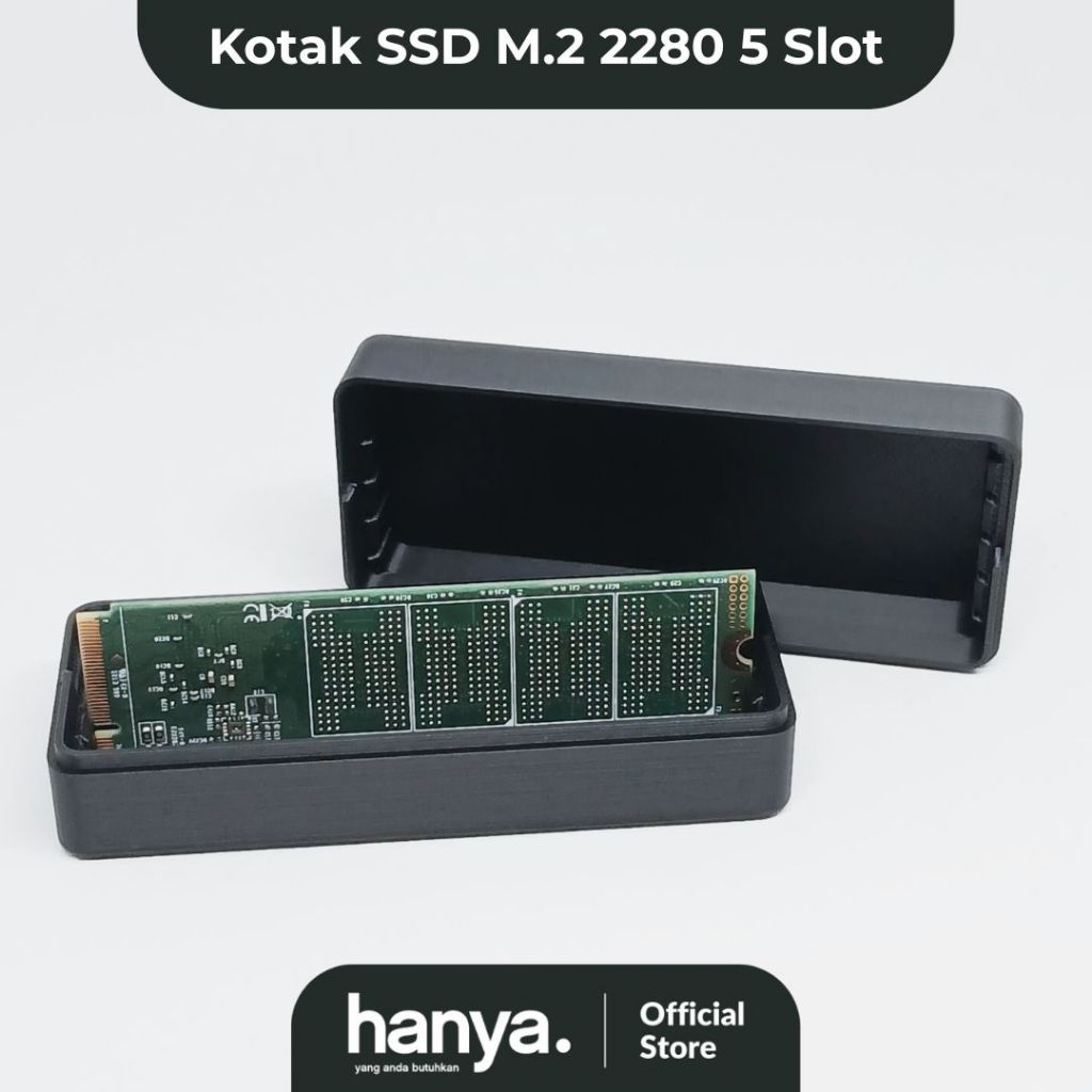 NVME M.2 SSD Storage Case ขนาดกะทัดรัด minimalist -NVME M.2 2280 SSD Storage Case 5 ช่อง