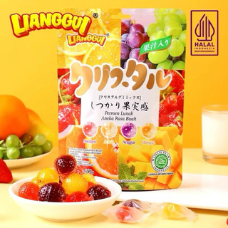 [HALAL] Permen Buah Jelly Kupas 3 Varian Rasa / Permen Rasa Buah Mangga Jeruk & Strawberry