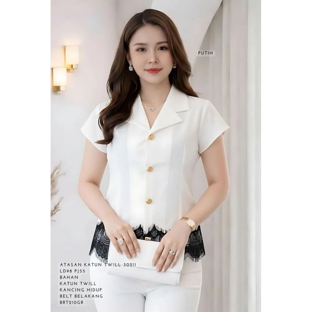 KATUN WOMENS TWILL COTTON BLOUSE TOP 30211 FER