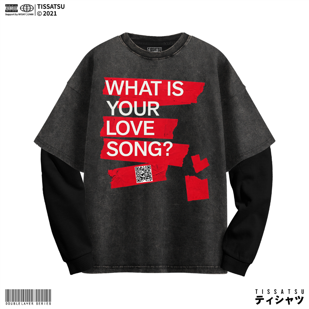TISSATSU Longsleeves BANGTAN Double Layer Oversize / Long Sleeve Wash Shirt BT-23