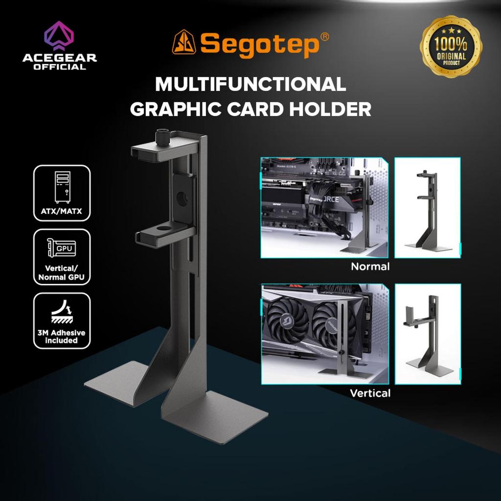 SEGOTEP ขายึด GPU มัลติฟังก์ชั่นป้องกัน Sag (ที่วางแนวตั้ง/แนวนอน)
