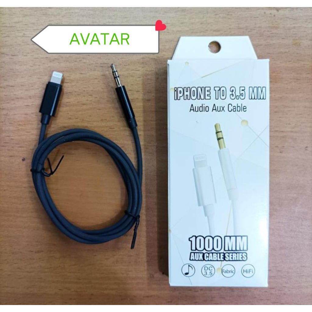 สาย AUX TO LIGHTNING ขนาด 3.5 มม. สายเสียง IPHONE TO AUX JACK