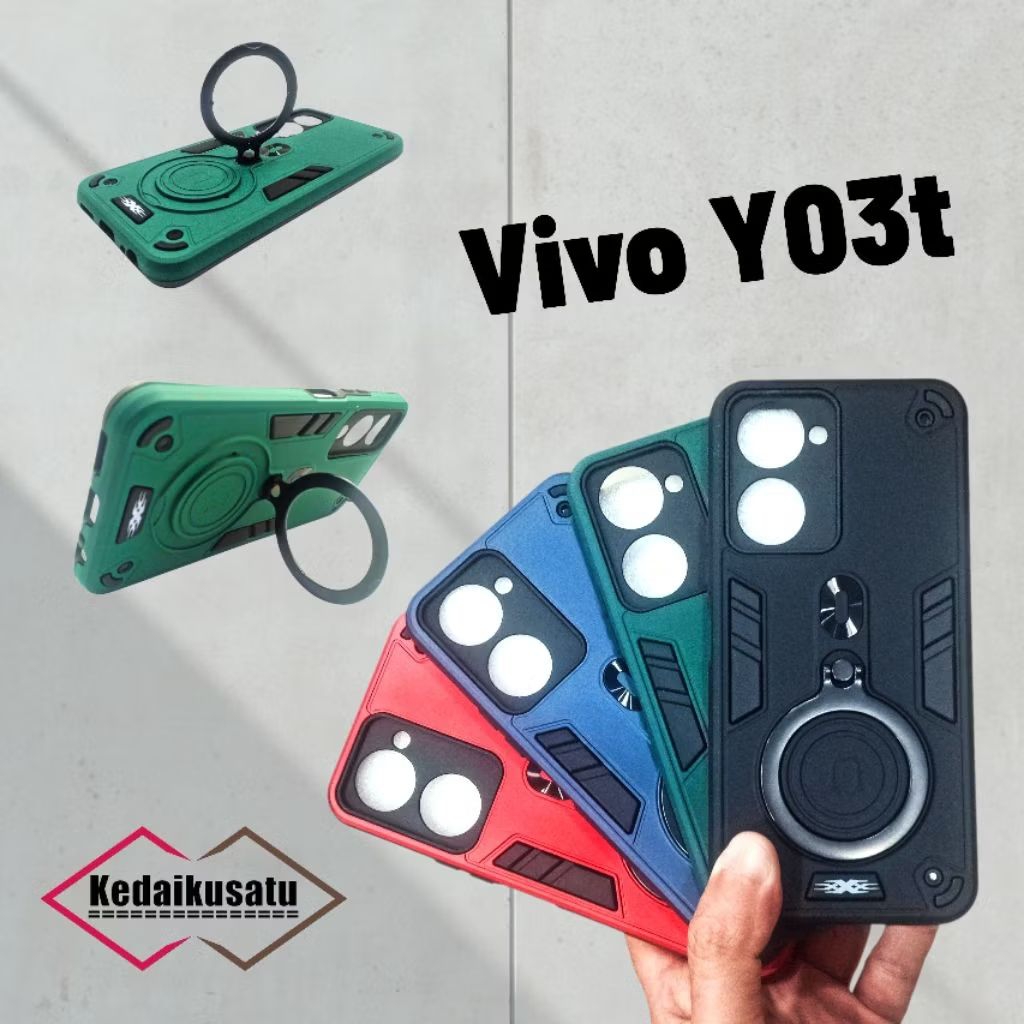เคส Vivo Y03t Robot Ring Procamera Vivo Y03T
