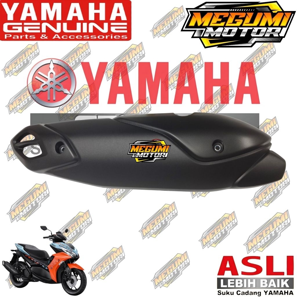 ใหม่ NMAX 155 NEW AEROX 155 NEW LEXI LX 155 ORIGINAL YAMAHA EXHAUST SHIELD COVER B6H-E4718-00