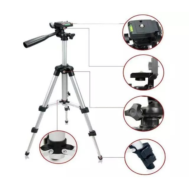 ขาตั้งกล้อง 3110 ความยาวสั้น 102 ซม. สําหรับโทรศัพท์มือถือและกล้อง Bonus Universal U Holder | ที่วาง